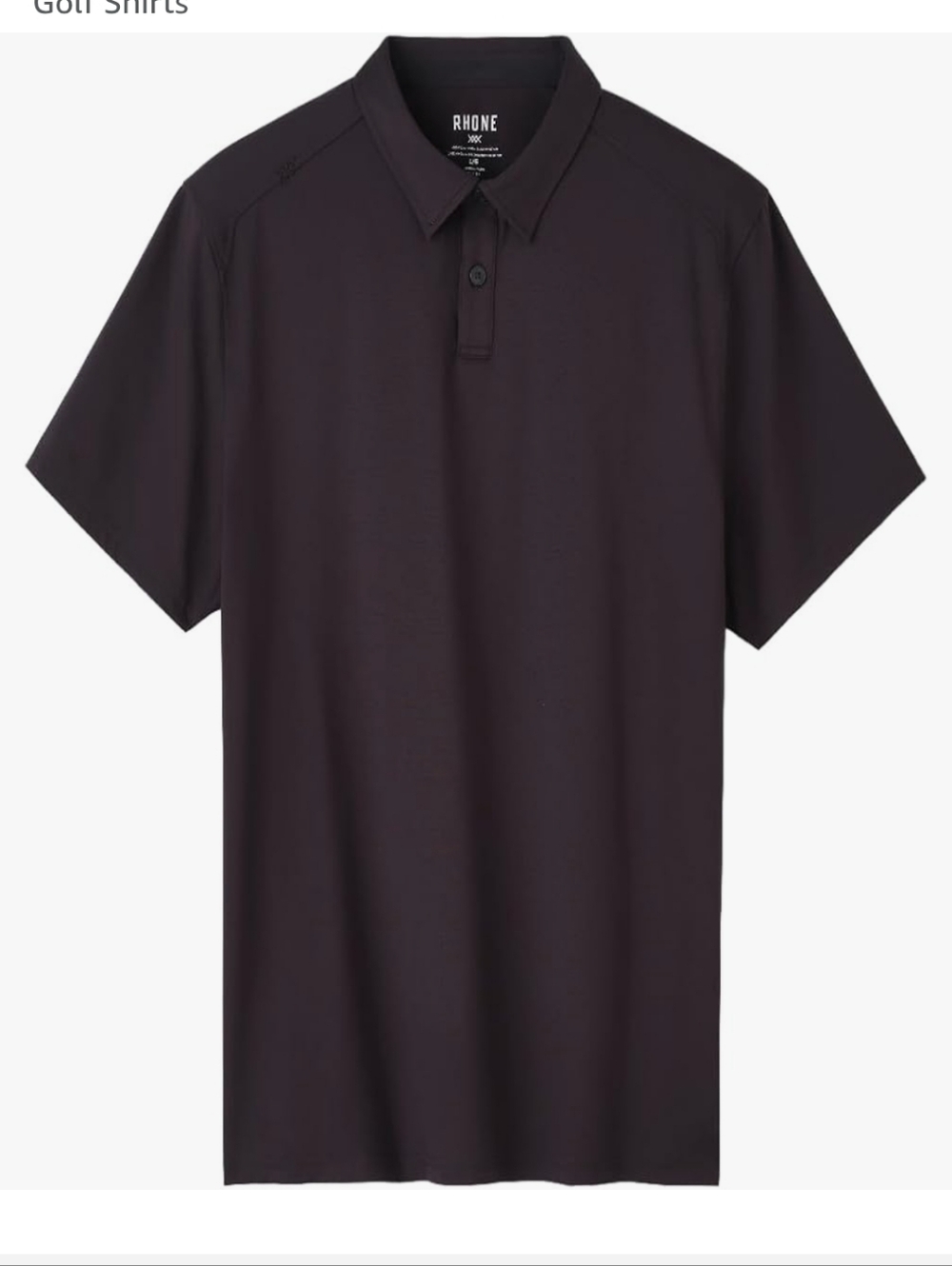 Rhone Commuter Polo Shirt-Black - Picture 2 of 8